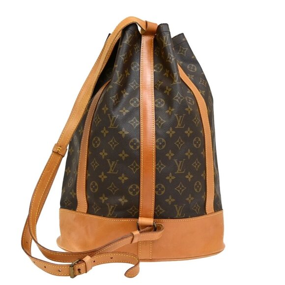 LOUIS VUITTON LV Randonnee GM Shoulder Bag Monogram Leather Brown M42244 - Picture 14 of 16